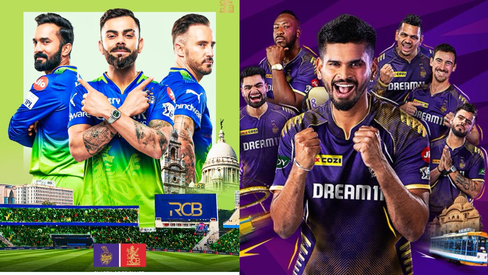 IPL 2024 KKR vs RCB Match આઈપએલ 2024મ કકઆર અન આરસબ વચચ મચ