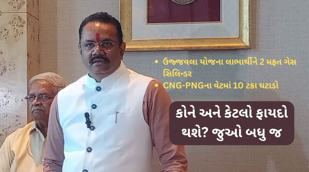 રાજ્ય સરકારે બે મફત LPG સિલિન્ડર સહિત CNG-PNGમાં 10 ટકા ટેક્સ ઘટાડાની કરી જાહેરાત, કોને કેટલો મળશે ફાયદો?