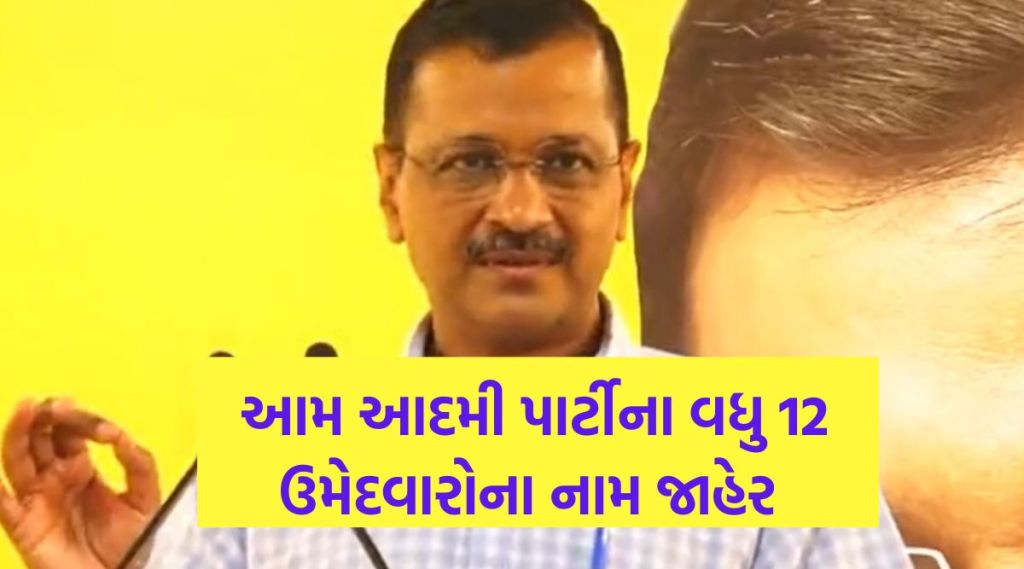 ગુજરાત વિધાનસભા ચૂંટણી: આમ આદમી પાર્ટીએ વધુ 12 ઉમેદવારોના નામ જાહેર કર્યા, કોને-કોને મળી ટિકિટ ગુજરાત વિધાનસભા ચૂંટણી: આમ આદમી પાર્ટીએ વધુ 12 ઉમેદવારોના નામ જાહેર કર્યા, કોને-કોને મળી ટિકિટ