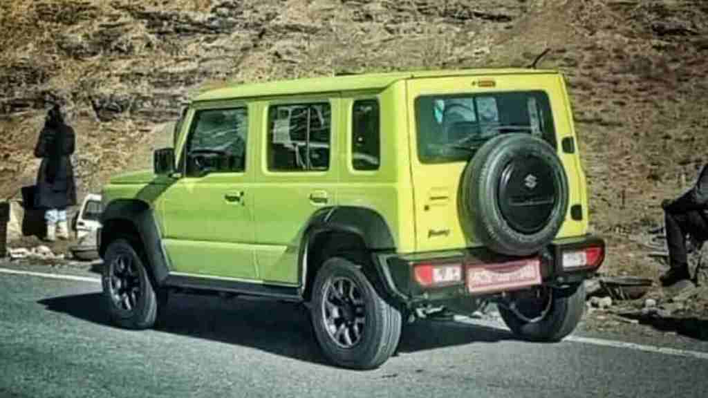 Maruti Jimny 5 door લોન્ચ થતા પહેલા લીક થઈ ફોટો, Fork Gurkha  અને Mahindra Thar સાથે સ્પર્ધા