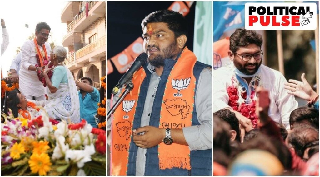 ગુજરાત ચૂંટણી પરિણામ 2022 : હાર્દિક પટેલ, અલ્પેશ ઠાકોર અને જિગ્નેશ મેવાણી આગળ