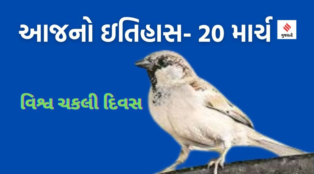 આજનો ઇતિહાસ, 20 માર્ચ : વિશ્વ ચકલી દિવસ – ઘર આંગણે કલરવ કરતી ચકલીનું અસ્તિત્વ જોખમમાં