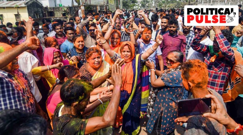 ત્રિપુરા ચૂંટણી પરિણામ 2023 : ભાજપને સાધારણ બહુમતી મળતાં ટીપ્રા મોથાની કિંગમેકર બનવાની આશા ધૂંધળી ત્રિપુરા ચૂંટણી પરિણામ 2023 : ભાજપને સાધારણ બહુમતી મળતાં ટીપ્રા મોથાની કિંગમેકર બનવાની આશા ધૂંધળી