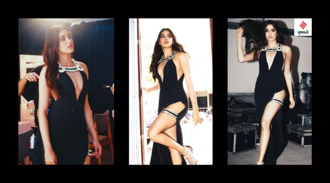 જાન્હવી કપૂર હોટ ફોટો શેર કરી સોશિયલ મીડિયામાં ચર્ચામાં રહે છે. હાલમાં ફિલ્મ ફેર એવોર્ડ પૂર્વે બ્લેક ફોટો શૂટથી ચર્ચામાં છે. આપને જણાવીએ કે મુંબઇ ખાતે જીયો વર્લ્ડ કન્વેશનલ સેન્ટર ખાતે 27 એપ્રિલના રોજ મુંબઇ પ્રવાસના સહયોગથી 68મો ફિલ્મ ફેર એવોર્ડ યોજાશે.