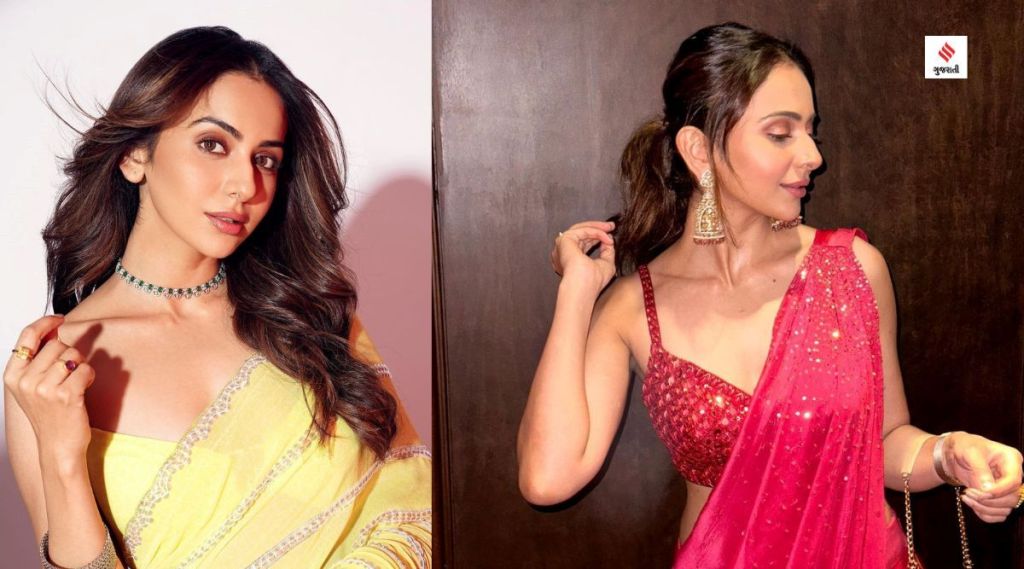 Rakul Preet Singh : રકુલ પ્રીત સિંહ સાડીમાં લાગી રહી છે ગોર્જિયસ, વેડિંગ આઉટફિટ લૂક જુઓ Photos