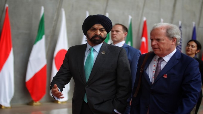 વિશ્વ બેંકના પ્રમુખ અજય બંગા ( Express photo by Nirmal Harindran)