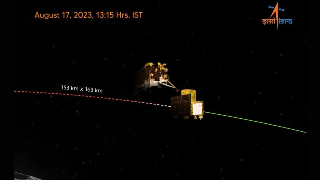 Chandrayaan 3 Mission : ઈસરોનું મૂન મિશન ચંદ્રની નજીક પહોંચ્યું, લેન્ડર વિક્રમ ચંદ્રયાન 3 થી છૂટું પડ્યું, 23 ઓગસ્ટે ઇતિહાસ રચાશે Chandrayaan 3 Mission : ઈસરોનું મૂન મિશન ચંદ્રની નજીક પહોંચ્યું, લેન્ડર વિક્રમ ચંદ્રયાન 3 થી છૂટું પડ્યું, 23 ઓગસ્ટે ઇતિહાસ રચાશે