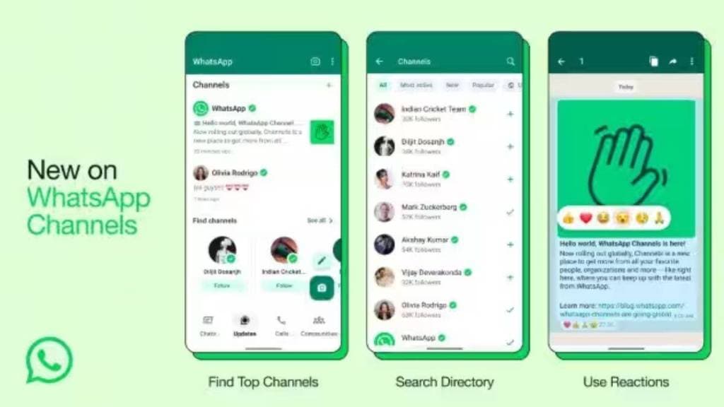 whatsapp channels : વોટ્સઅપ ચેનલ, બોલિવુડ સ્ટાર્સ, ભારત ક્રિકેટ ટીમ સહિતની હસ્તીઓને કરો ફોલો, આ રીતે નવા ફીચરનો કરો ઉપયોગ whatsapp channels : વોટ્સઅપ ચેનલ, બોલિવુડ સ્ટાર્સ, ભારત ક્રિકેટ ટીમ સહિતની હસ્તીઓને કરો ફોલો, આ રીતે નવા ફીચરનો કરો ઉપયોગ