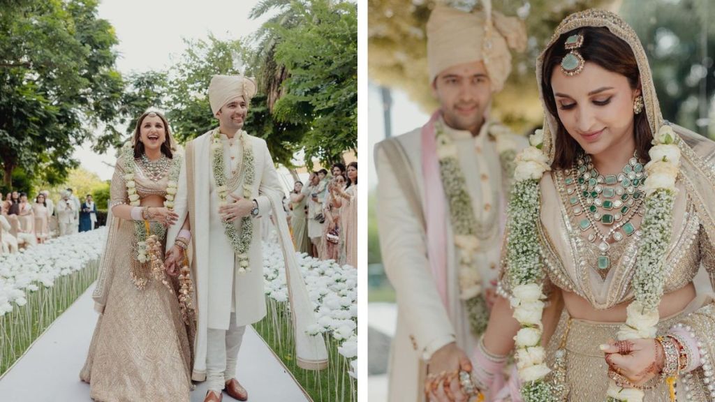 Parineeti Raghav Wedding Video : પરિણીતી ચોપરા અને રાઘવ ચઢ્ઢાએ સાત ફેરા ફરતા પહેલા છત્રી સાથે જોરદાર ડાન્સ કર્યો હતો, જુઓ વીડિયો