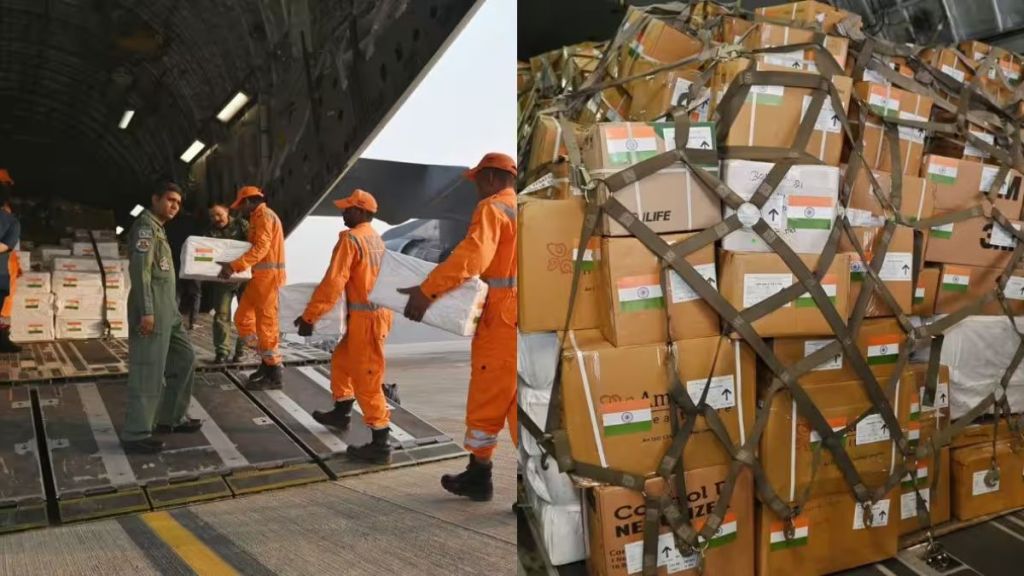 ઇઝરાયેલ-હમાસ યુદ્ધ : ભારતે ગાઝામાં પીડિત લોકોને મદદ મોકલી, જાણો શું-શું વસ્તુઓ છે સામેલ ઇઝરાયેલ-હમાસ યુદ્ધ : ભારતે ગાઝામાં પીડિત લોકોને મદદ મોકલી, જાણો શું-શું વસ્તુઓ છે સામેલ