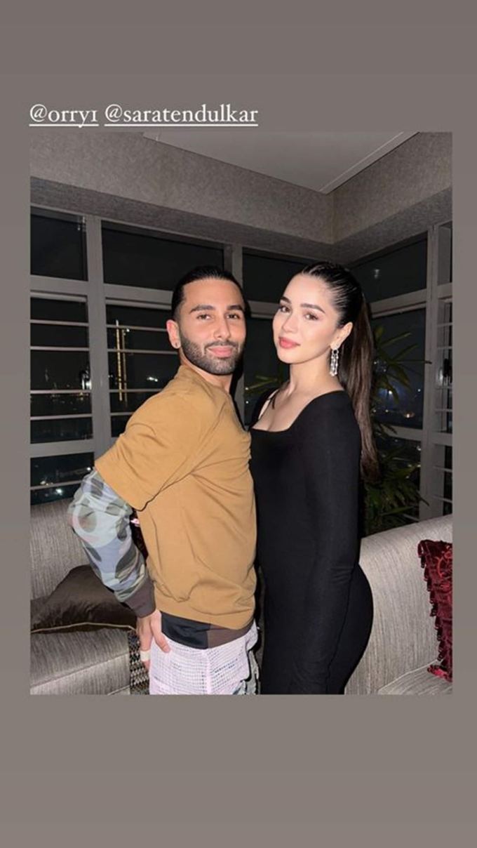 સચિન તેંડુલકરની પુત્રી સારા તેંડુલકરે પણ પાર્ટીમાં હાજરી આપી હતી. (ફોટો: ઓરહાન અવત્રામાણી/ઈન્સ્ટાગ્રામ)