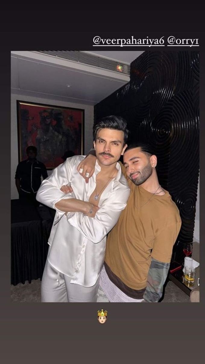 ઓરહાન અવત્રામાની સાથે અભિનેતા વીર પહરિયા. (ફોટો: ઓરહાન અવત્રામાણી/ઈન્સ્ટાગ્રામ)