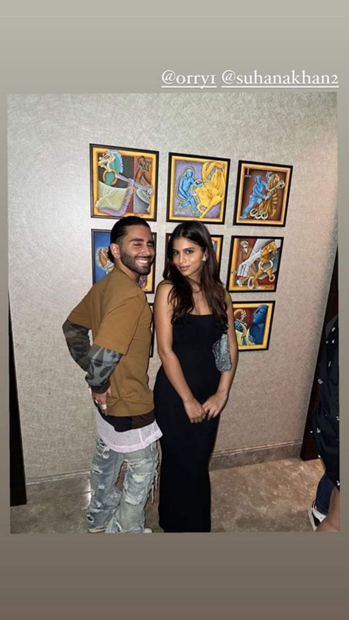 સુહાના અને ઓરીએ ઘણા ક્લિક્સ માટે પોઝ આપ્યા હતા. (ફોટો: ઓરહાન અવત્રામાણી/ઈન્સ્ટાગ્રામ)