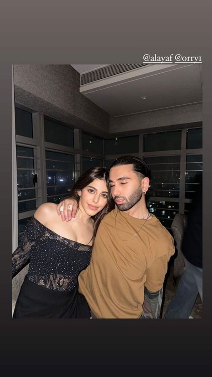 ઓરી સાથે અભિનેતા અલાયા એફ. (ફોટો: ઓરહાન અવત્રામાણી/ઈન્સ્ટાગ્રામ)