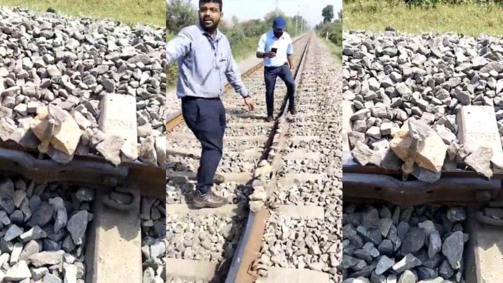 ષડયંત્ર કે શરારત : વંદે ભારત ટ્રેનના પાટા પર કોણે રાખ્યા પત્થર અને લોખંડના ટુકડા? વાયરલ થઇ રહ્યો છે વીડિયો