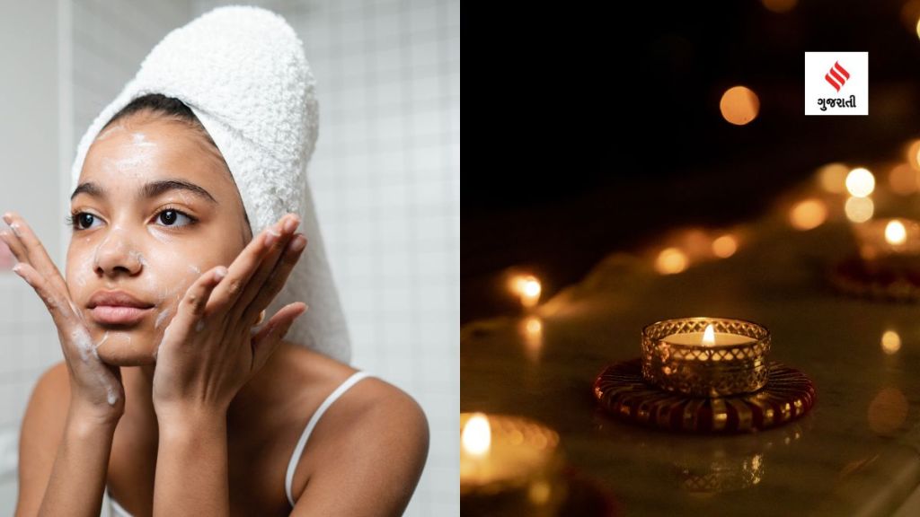 Skincare Tips For Diwali :દિવાળીમાં પ્રદૂષણ વધવાથી તમારી સ્કિનની ચમક પર અસર થઈ શકે, ત્વચાને સુરક્ષિત રાખવા માટે આ ટિપ્સ અપનાવો Skincare Tips For Diwali :દિવાળીમાં પ્રદૂષણ વધવાથી તમારી સ્કિનની ચમક પર અસર થઈ શકે, ત્વચાને સુરક્ષિત રાખવા માટે આ ટિપ્સ અપનાવો