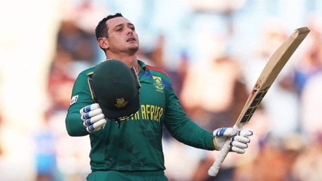 ક્વિન્ટન ડી કોકે વર્લ્ડ કપમાં ચોથી સદી ફટકારી, રોહિત શર્મા અને સચિન તેંડુલકરનો રેકોર્ડ ખતરામાં ક્વિન્ટન ડી કોકે વર્લ્ડ કપમાં ચોથી સદી ફટકારી, રોહિત શર્મા અને સચિન તેંડુલકરનો રેકોર્ડ ખતરામાં