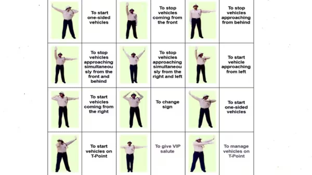 Traffic Police 10 Hand Signals