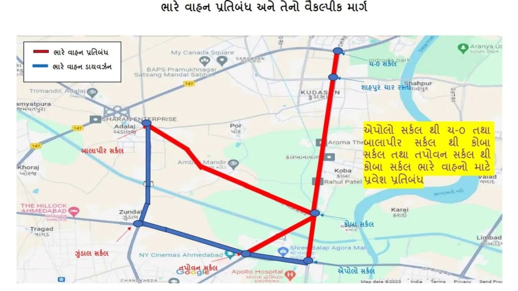 Gandhinagar Traffic Diversions