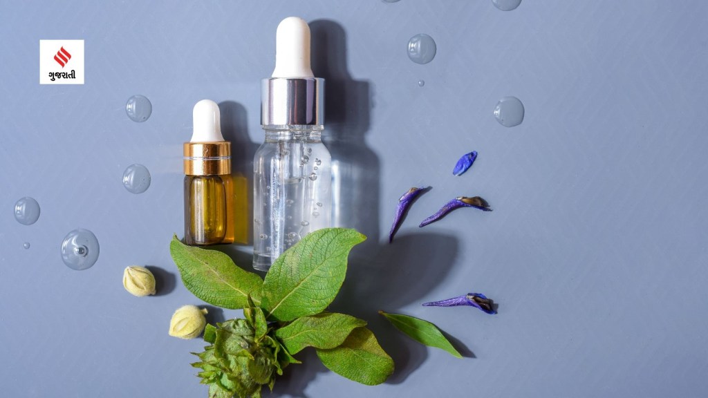 How to make natural skin Serum at home for glowing skin beauty tips in gujarati