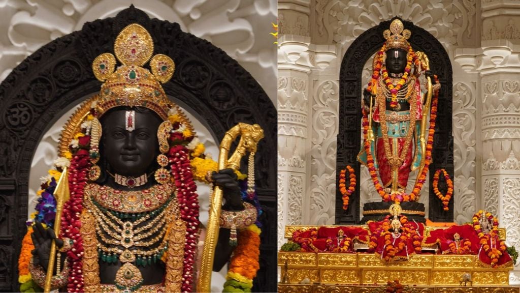 ram Llalla idol | ram Llalla photo | ram Llalla murti | ayodhya ram temple inauguration | ayodhya ram temple pran pratishtha | ayodhya ram Llalla
