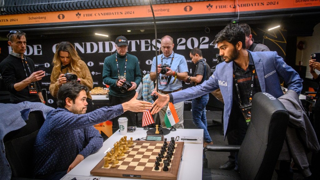 World Candidates Championship: 17 વર્ષની ઉંમરે ડી ગુકેશએ રચ્યો ઇતિહાસ, ટૂર્નામેન્ટનો સૌથી યુવા ચેમ્પિયન બન્યો World Candidates Championship: 17 વર્ષની ઉંમરે ડી ગુકેશએ રચ્યો ઇતિહાસ, ટૂર્નામેન્ટનો સૌથી યુવા ચેમ્પિયન બન્યો