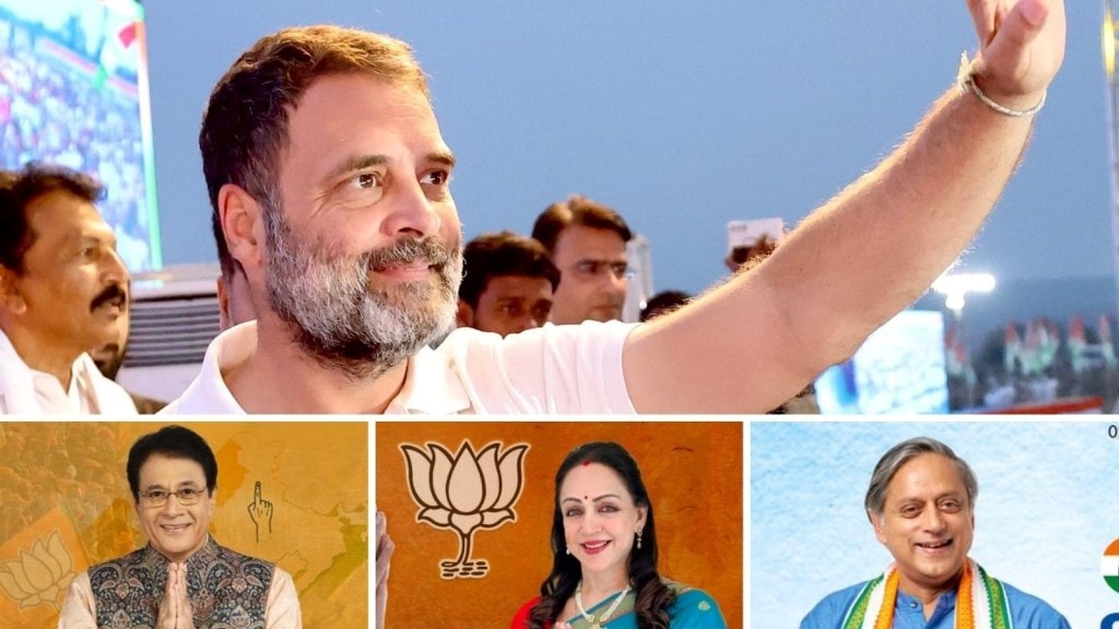 lok sabha elections | rahul gandhi | hema malini | arun govil | congress candidates | bjp candidates | shashi tharoor