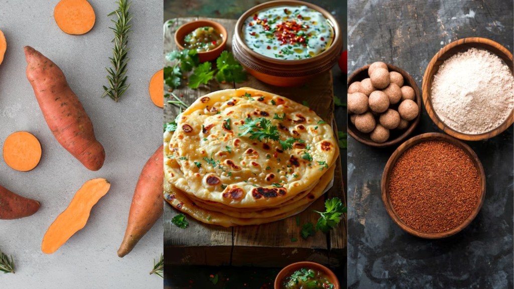 Ragi Sweet Potato Paratha Recipe