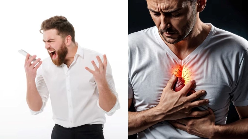 Heart Attack : ગુસ્સો કરવાને કારણે હાર્ટ એટેક આવી શકે છે? શરીર પર કેવી અસર કરે? જાણો Heart Attack : ગુસ્સો કરવાને કારણે હાર્ટ એટેક આવી શકે છે? શરીર પર કેવી અસર કરે? જાણો
