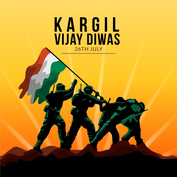 <strong>Kargil Vijay Diwas 2024</strong><br>26 જુલાઈ કારગિલ વિજય દિવસ તરીકે ઉજવવામાં આવે છે. આ એ દિવસ છે જ્યારે ભારતના વીર સપૂતોએ જમ્મુ-કાશ્મીરના કારગિલના શિખરો પરથી પાકિસ્તાની ઘૂસણખોરોને હાંકી કાઢ્યા હતા અને ઓપરેશન વિજય સફળતાપૂર્વક પાર પાડ્યું હતું. ભારતીય સેનાની આ ભવ્ય જીતને હવે 25 વર્ષ પૂરા થયા છે પરંતુ આજે પણ ભારતીયો આ દિવસને બહુ જ માન - સમ્માન અને પ્રેમ સાથે યાદ કરે છે. (Image: Freepik)