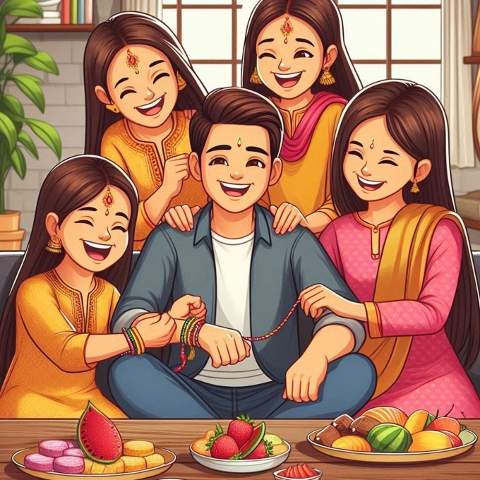 રક્ષાબંધન બહેન ભાઈનો પવિત્ર તહેવાર છે. રક્ષાબંધન શ્રાવણ પુનમ પર ઉજવવામાં આવે છે. વર્ષ 2024માં રક્ષાબંધન 19 ઓગસ્ટ 2024, સોમવારના રોજ છે. રક્ષાબંધન તહેવારનો ઈતિહાસ ઘણો જૂનો છે. ધાર્મિક ગ્રંથો અનુસાર, રક્ષાબંધનની કહાણી દેવ અને દાનવ યુદ્ધ સાથે સંકળાયેલી છે. ભલે હાલ રક્ષાબંધન બહેન ભાઇનો તહેવાર હોય પરંતુ તમને જાણીને નવાઇ લાગશે કે, માન્યતા અનુસાર પત્ની પતિની રક્ષા માટે સૌ પ્રથમવાર શ્રાવણ પૂનમ પર રક્ષાસૂત્ર બાંધ્યું હતું. (Photo Source: Bing AI Image Creator)
