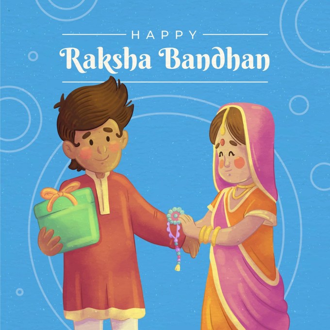 કંકુ ચોખા કેરે ચાંદલે,<br>બેનડી લેતી વીરને મીઠડાં વારણાં<br>એવા અંખડ તાંતણે ગૂંથ્યા<br>ભાઈબહેનના હેતભર્યા તાણાંવાણાં.<br>રક્ષાબંધનની શુભકામનાઓ <br>(Photo: Freepik)
