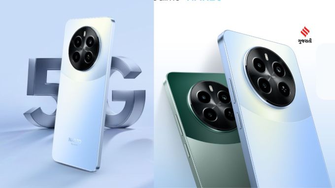 <strong>રિયલમી નાર્ઝો 70 (Realme Narzo 70)</strong><br>રિયાલિટી નાર્ઝો 70 સ્માર્ટફોનની કિંમત 15000 રૂપિયાથી પણ છે. આ સ્માર્ટફોનનો લુક અને પરફોર્મન્સ શાનદાર છે. રિયલમી નાર્ઝો 70 માં મીડિયાટેક ડિમેન્સિટી 7050 ચિપસેટ છે. આ સ્માર્ટફોનમાં 6.67 ઇંચની 120હર્ટ્ઝ એમોલેડ સ્ક્રીન આપવામાં આવી છે, જેની બ્રાઇટનેસ 600 નિટ્સ સુધી હોઇ શકે છે.<br>રિયાલિટીનો આ ફોન એન્ડ્રોઇડ 14 બેઝ્ટ રિયલમી UI 5.0 પર ચાલે છે. હેન્ડસેટમાં 8 જીબી સુધીની રેમ અને 128 જીબી ઇનબિલ્ટ સ્ટોરેજ છે. આ સ્માર્ટફોનમાં 50 મેગાપિક્સલ પ્રાઇમરી અને 2 મેગાપિક્સલ ડેપ્થ સેન્સર આપવામાં આવ્યા છે. હેન્ડસેટને પાવર આપવા માટે 5000mAhની બેટરી આપવામાં આવી છે, જે 45W ચાર્જિંગને સપોર્ટ કરે છે. આ રિયલમી સ્માર્ટફોન બ્લૂ અને ગ્રીન કલર વેરિએન્ટમાં ઉપલબ્ધ છે. રિયલમીનો આ ફોન 6 જીબી રેમ અને 128 જીબી સ્ટોરેજ સાથે આવે છે અને ફોનને એમેઝોનથી 13999 રૂપિયામાં ખરીદી શકાય છે. (Photo: @realmenarzoIN)