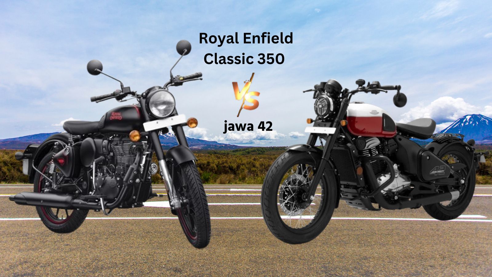 Royal Enfield Classic 350 vs Jawa 42 રોયલ એનફિલ્ડ ક્લાસિક 350 vs જાવા