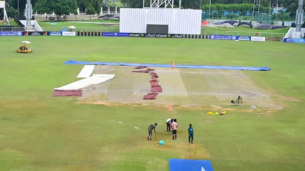 AFG vs NZ: નોઈડા ટેસ્ટ મેચનો બીજો દિવસ પણ રદ, ગ્રાઉન્ડ સ્ટાફ ભીના આઉટફિલ્ડને સૂકવવામાં નિષ્ફળ AFG vs NZ: નોઈડા ટેસ્ટ મેચનો બીજો દિવસ પણ રદ, ગ્રાઉન્ડ સ્ટાફ ભીના આઉટફિલ્ડને સૂકવવામાં નિષ્ફળ