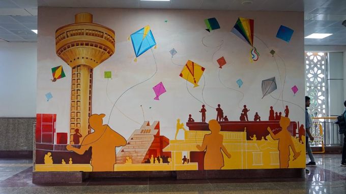 આ ફેઝ 21 કિલોમીટરનો છે, જેમાં શરૂઆતમાં ગાંધીનગરના આઠ સ્ટેશન પર મેટ્રો દોડશે. (Express Photo By Bhupendra Rana)