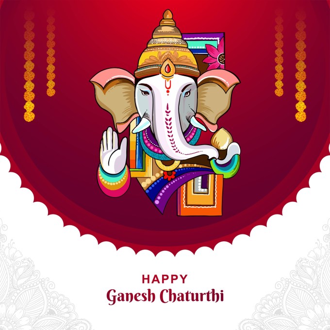 ગણેશ જી કા રૂપ નિરાલા હૈ<br>ચેહરા ભી કિતના ભોલા ભાલા હૈ<br>જિસે ભી આતી હૈ કોઇ મુસિબત<br>ઉસે ઉન્હી ને તો સંભાલા હૈ<br>જય શ્રી ગણેશ…<br>ગણેશ ચતુર્થી શુભેચ્છા<br>Happy Ganesh Chaturthi<br>(Photo: Freepik)