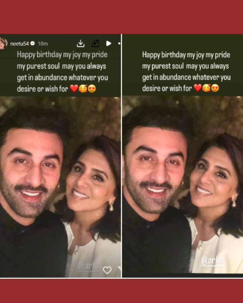 Neetu Kapoor Wishes Ranbir Kapoor