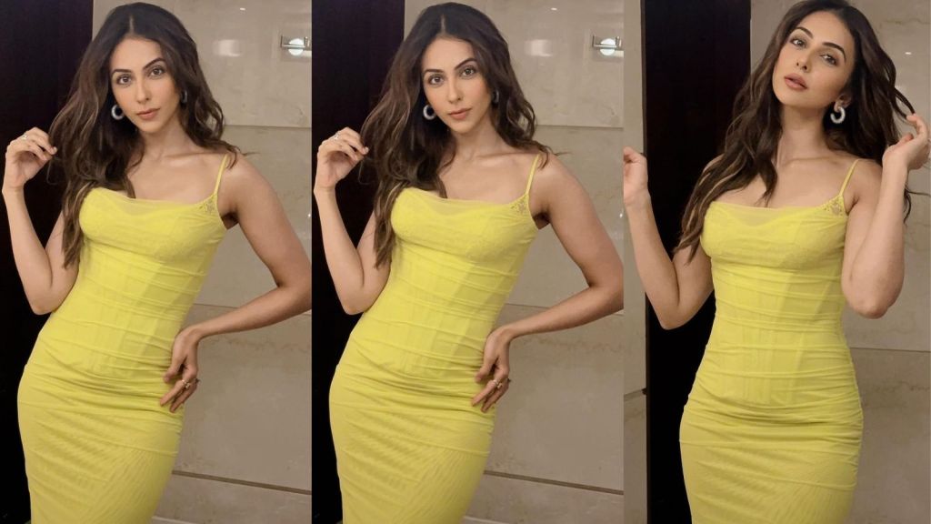 Rakul Preet Singh : રકૂલ પ્રીત સિંહએ દે દે પ્યાર દે 2 ના સેટ પરથી ફોટોઝ કર્યા શેર, ડીડીએલજે ક્ષણો કરી યાદ