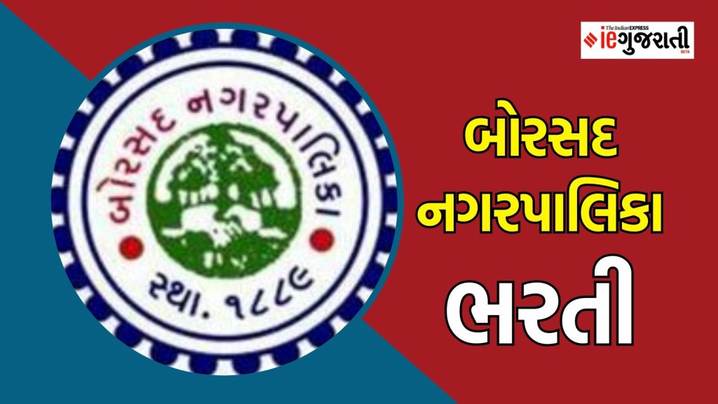 બોરસદ નગરપાલિકા ભરતી : આણંદ જિલ્લામાં સીટી મેનેજરની નોકરી, પગાર ₹ 30,000, વાંચો બધી માહિતી બોરસદ નગરપાલિકા ભરતી : આણંદ જિલ્લામાં સીટી મેનેજરની નોકરી, પગાર ₹ 30,000, વાંચો બધી માહિતી