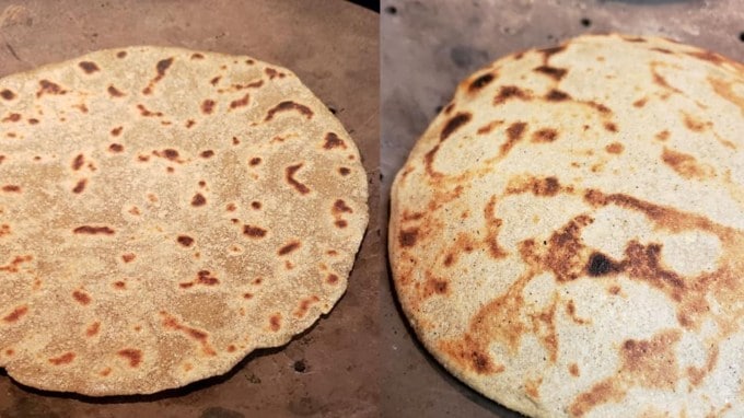 <strong>બાજરાનો રોટલો: </strong>શિયાળાની ઋતુમાં બાજરાનો રોટલો ખાવું ખુબ જ ફાયદાકારક છે. ઠંડી સિઝનમાં બાજરાનો રોટલો ખાવાથી શરીર ગરમ રહે છે અને શરીરને શક્તિ મળે છે. બાજરામાં કેલ્શિયમ, વિટામિન, ફાઈબર અને પ્રોટીન પર્યાપ્ત માત્રામાં હોય છે, જે શરીરને એનર્જી આપવા અને શક્તિશાળી બનાવવામાં ફાયદાકારક છે.