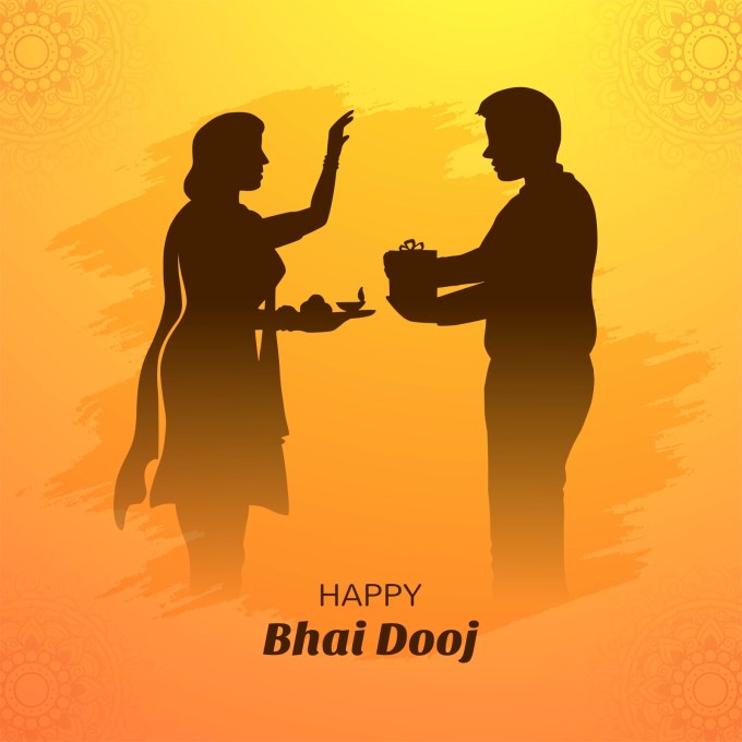 નસીબદાર એ બહેન છે<br>જેના માથે ભાઈનો હાથ છે<br>દરેક મુશ્કેલીમાં તેની સાથે હોય છે<br>લડવું અને ઝઘડો કરવો, પછી પ્રેમથી મનાવવું<br>તેથી જ આ સંબંધોમાં ખૂબ પ્રેમ હોય છે<br><strong>ભાઈ બીજ ની શુભેચ્છા<br>Happy Bhai Dooj 2024</strong><br>(Photo: Freepik)