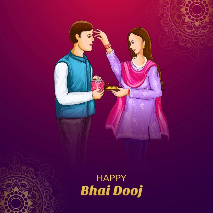 ભાઈ બહેન નો સંબંધ છે અણમોલ<br>જેનો લગાવી નાં શકે કોઈ મોલ<br>એક બહેન કરે છે તેના ભાઈને અનંત પ્રેમ<br>ફક્ત શબ્દોમાં સમજાવી સકતી નથી<br>થોડું તમે પણ સમજો તેના મનની વાત<br>ત્યારે થશે તમારી બહેન સાથે સાચી મુલાકાત<br><strong>Happy Bhai Bij 2024<br>ભાઈ બીજની શુભેચ્છા</strong><br>(Photo: Freepik)