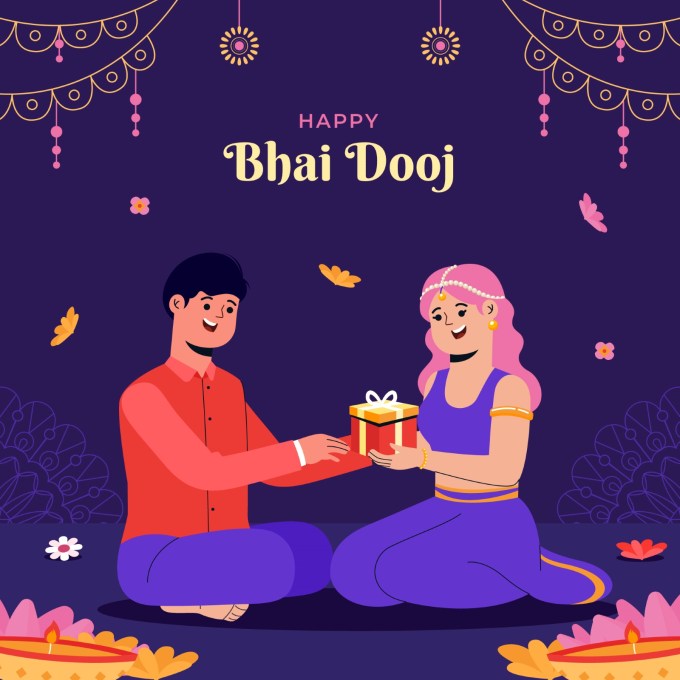 <strong>Happy Bhai Dooj 2024 Wishes WhatsApp Status Images In Gujarati : હેપ્પી ભાઈ બીજ શુભેચ્છા સંદેશ</strong><br> દિવાળી અને બેસતું વર્ષ પછીના બીજા દિવસે ભાઈ બીજ ઉજવાય છે. ભાઈ બીજ તહેવાર કારતક સુદ બીજના દિવસે ઉજવાય છે. રક્ષાબંધન જેમ ભાઈ બીજ પણ ભાઈ અને બહેનને સમર્પિત તહેવાર છે. ભાઈ બીજ તહેવાર પર તમારી બહેન અને ભાઈને ખાસ શુભકામના સંદેશ મોકલી ભાઈ બીજની શુભેચ્છા પાઠવી શકો છો.<br><strong>હેપ્પી ભાઈ બીજ<br>Happy Bhai Dooj 2024</strong><br>(Photo: Freepik)