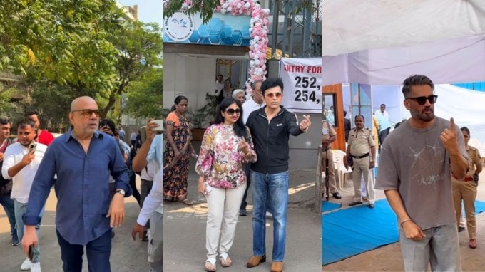 હવે બોલિવૂડ સેલિબ્રિટીઓએ પણ પોતાની સોશિયલ મીડિયા પોસ્ટ પર વોટના અધિકારનો ઉપયોગ કર્યાની તસવીરો શેર કરી રહ્યા છે. બોલિવૂડના અન્ના એટલે કે સુનીલ શેટ્ટીએ મુંબઈમાં મતદાન કર્યું હતું. વોટિંગ કર્યા બાદ તેમણે ફોટો પડાવ્યો હતો. પરેશ રાવલે પણ મતદાન કર્યું હતું. (તસવીર: Instagram)