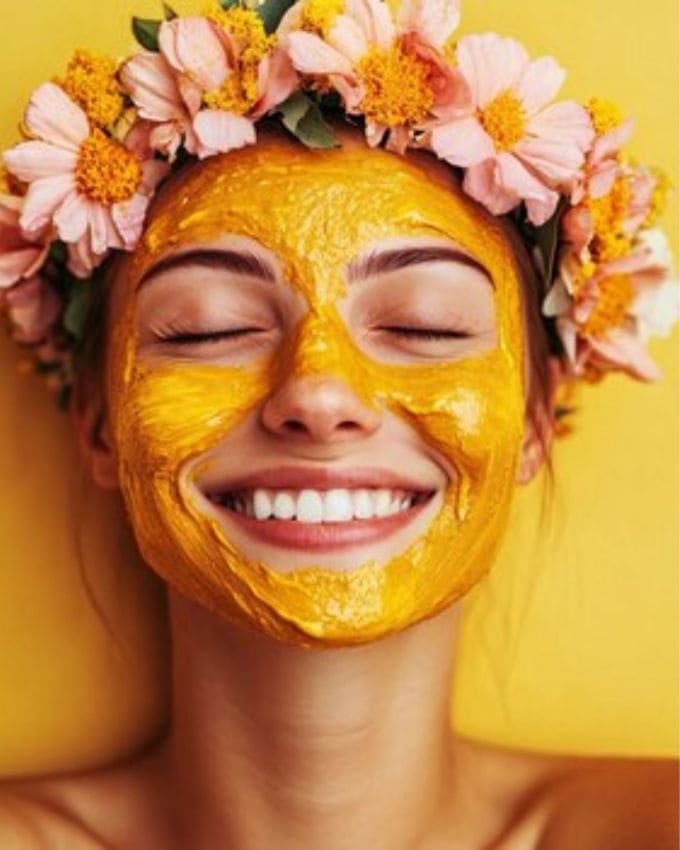 <strong>ક્રીમ અને હળદર : </strong>ઔષધીય ગુણોથી ભરપૂર હળદરને ચહેરા પર પણ લગાવી શકાય છે. આ ફેસ પેક બનાવવા માટે એક બાઉલમાં જરૂરિયાત મુજબ ક્રીમ લો, તેમાં એક ચપટી હળદર નાખીને મિક્સ કરો. આ મિશ્રણને 20 મિનિટ સુધી ચહેરા પર લગાવો અને પછી ધોઈ લો. ત્વચા સારી રીતે સાફ થઈ જાય છે. આ ઉપાય અઠવાડિયામાં 3 વખત અજમાવી શકાય છે. 