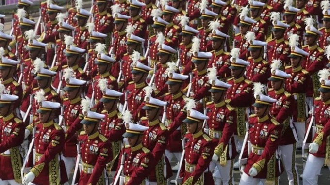 દર વર્ષની જેમ આ વર્ષે પણ પ્રજાસત્તાક દિવસ નિમિત્તે ફુલ ડ્રેસ રિહર્સલ કરવામાં આવ્યું હતું, જેની કેટલીક તસવીરો સામે આવી છે.(Indian Express Photo Tashi Tobgyal)