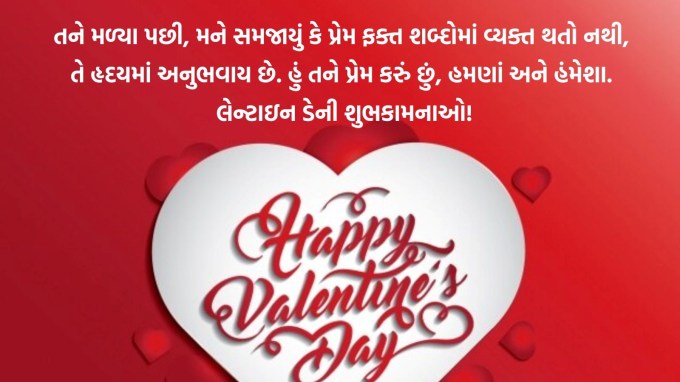 તને મળ્યા પછી, મને સમજાયું કે પ્રેમ ફક્ત શબ્દોમાં વ્યક્ત થતો નથી, તે હૃદયમાં અનુભવાય છે. હું તને પ્રેમ કરું છું, હમણાં અને હંમેશા. વેલેન્ટાઇન ડેની શુભકામનાઓ! (તસવીર: Freepik)