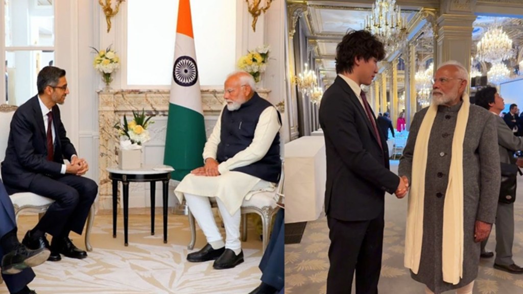 PM Modi in Paris: પેરિસમાં સુંદર પિચાઈ ઉપરાંત સ્કેલ AI ના CEO ને મળ્યા પીએમ મોદી, જાણો કયા મુદ્દા પર થઈ વાત