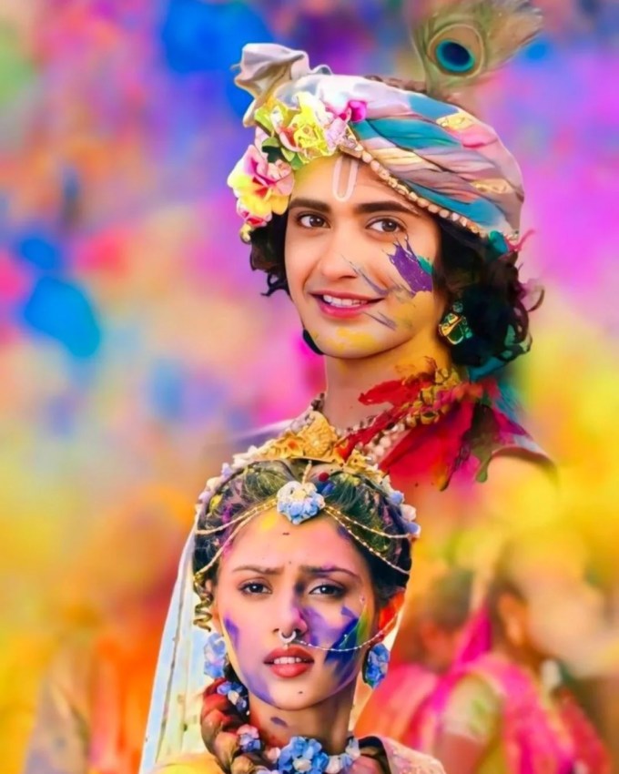 <strong>વ્રજમાં 40 દિવસ હોળીની ઉજવણી</strong><br>વ્રજ મંડળ એટલે ગોકુળ મથુરા વૃંદાવન અને બરસાનામાં 40 દિવસ સુધી હોળીની વિવિધ રીતે ઉજવણી કરવામાં આવે છે.જેમા સૌથી ખાસ હોય છે બરસાનાની લઠ્ઠમાર હોળી, જે ફાગણ સુદ નોમ તિથિ પર મનાવાય છે. (Photo: Social Media)